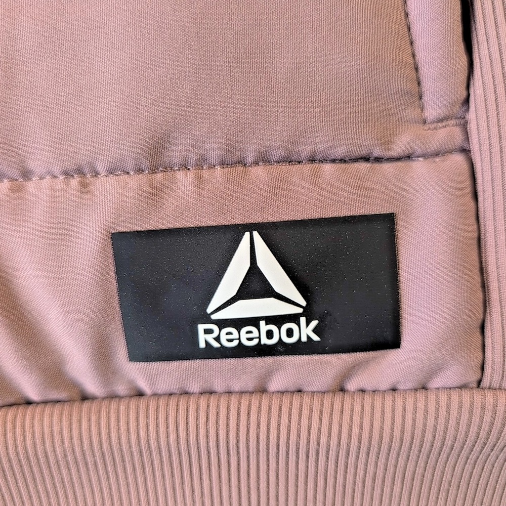 Reebok Puffer Vest Women's S Petite Brown Quilted Insulated Sleeveless - Jacket - Picture 6 of 8